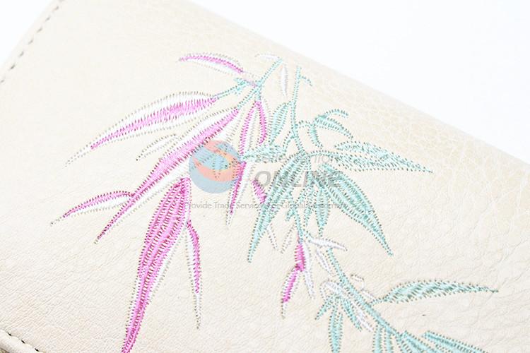 Nice popular women embroidered long wallet for promotions