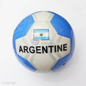 Argentine PU Training Game Soccer Football with Rubber Bladder