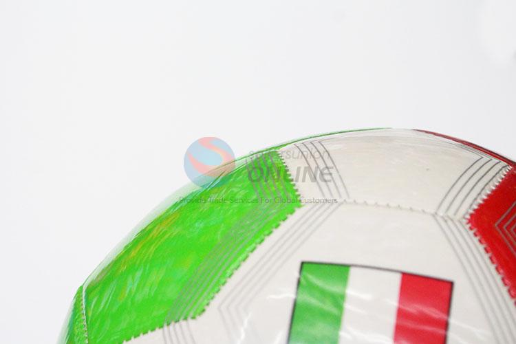 Italy PU Training Game Soccer Football with Rubber Bladder