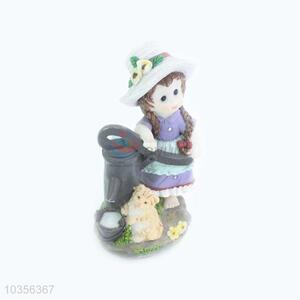 Good low price hot sales girl resin decoration