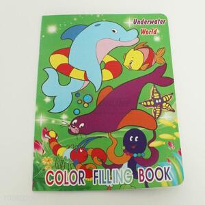 Good quality color filling book for kids