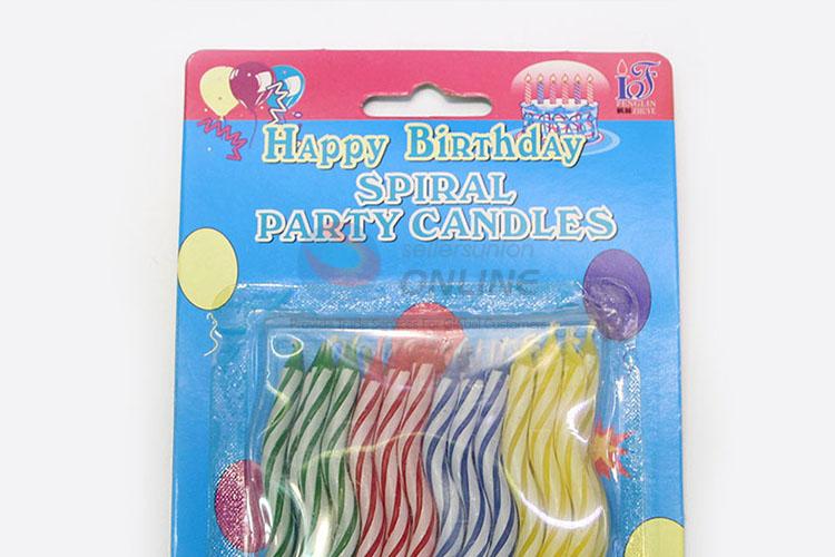 Utility and Durable 24pcs Home Decoration Multicolour Candles For Birthday Party
