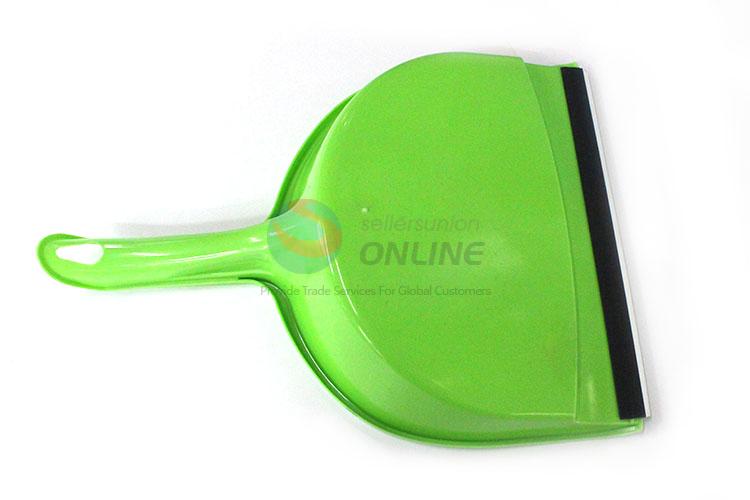 Wholesale Nice Green Plastic Dustpan with Brush for Sale