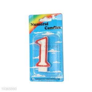 Factory Wholesale Numeral Candle/Number 1 Birthday Candle for Sale