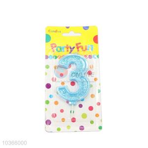 Best Selling Numeral Candle/Number 3 Birthday Candle for Sale