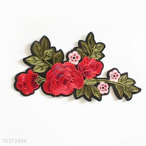 Top Selling Rose Floral Embroidery Patches Cloth