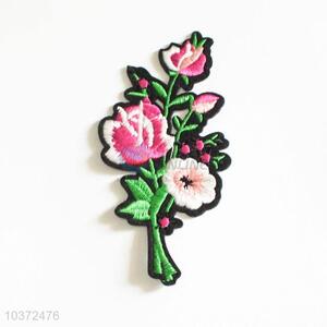 Popular Wholesale Flower Embroidery Patch For Cloth
