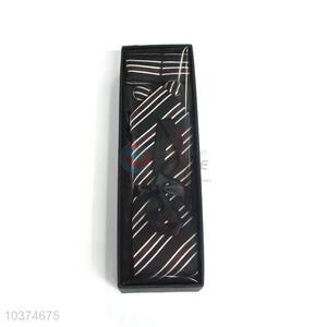 Top quality new style printed necktie+cufflink+kerchief