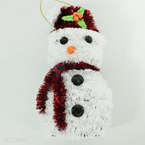 Christmas Snowman Pendant Ornament White