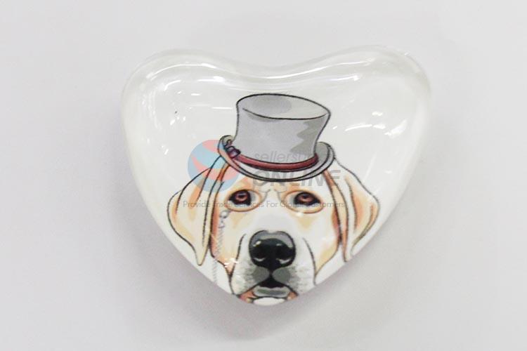 Fuuny Dog Glass Decorations Fridge Magnet Sticker