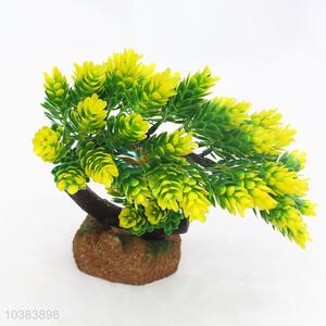 Potted fake plant artificial flowers bonsai