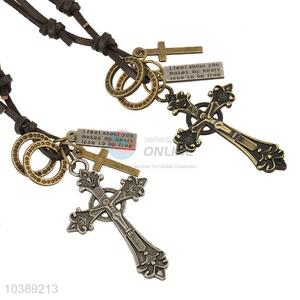 Fashion Design Religious Cross Pendant Cool Necklace