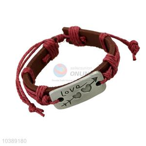 Romantic Style Leather Bracelet For Adult