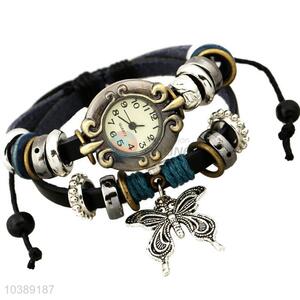 Creative Design Leather Bracelet Fashion Wristwatch