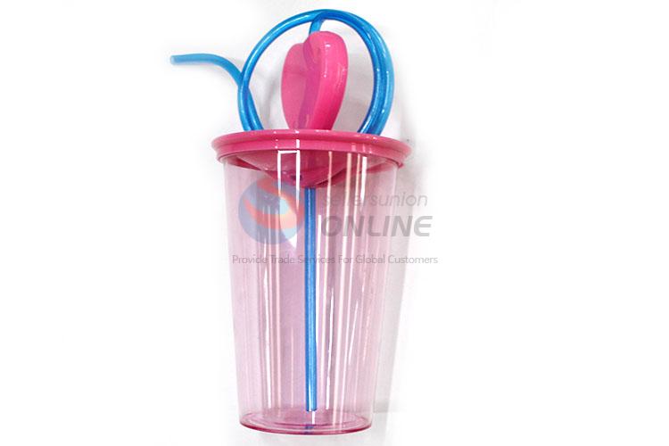 Wholesale Supplies Plastic Cup with Straw for Sale
