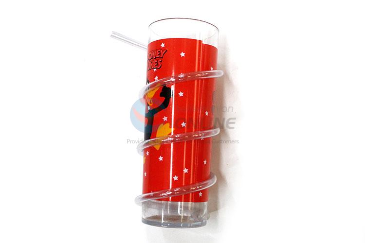 Factory High Quality Plastic Cup with Straw for Sale
