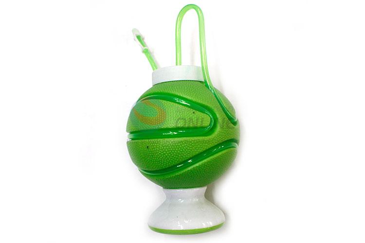 Promotional Green Plastic Cup with Straw for Sale