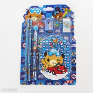Cute wholesale 6pcs <em>stationary</em> <em>set</em> with pencil,earser