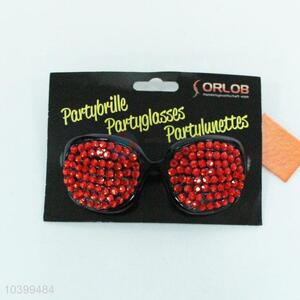 New Arrival Eye Patch Party Glasses With Diamond
