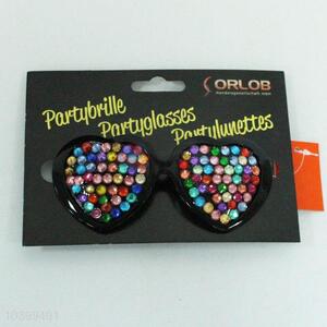 Cheap Colorful Eye Patch Party Glasses With Diamond