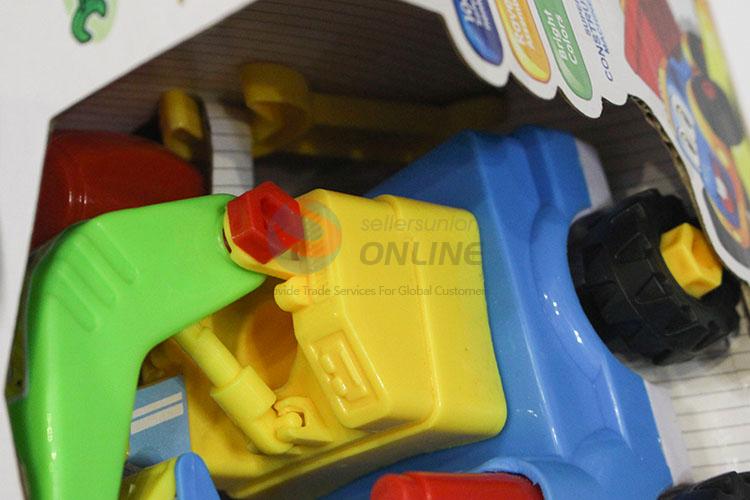 Hot sell intelligence DIY cheap plastic toys dump truck for kids