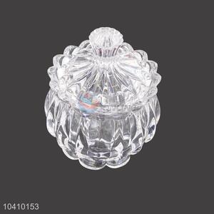 Beautiful Glass Candy Jar with Glass Lid