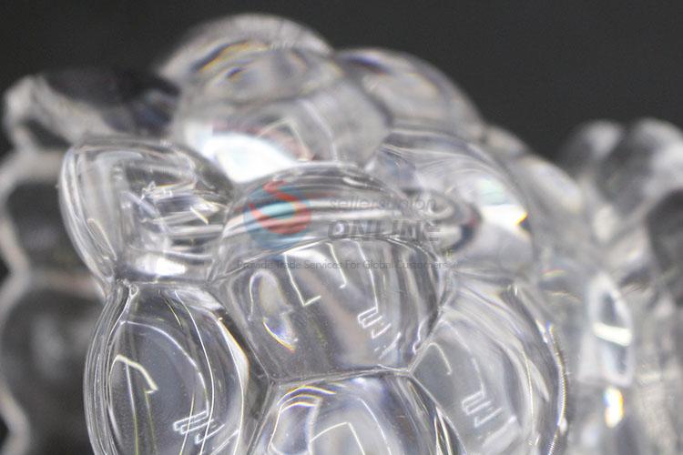 Transparent crystal glass candy jar for home decoration