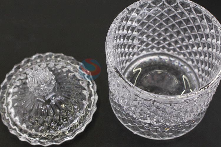 Home Decorative Glass Candy Jar Crystal Glass Jar