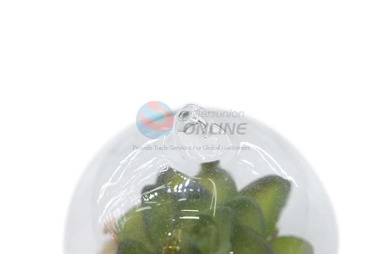 High quality promotional artificial plant in glass ball