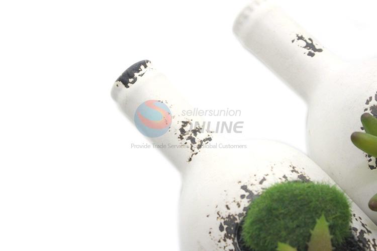 Factory supply cheap winebottle artificial plant