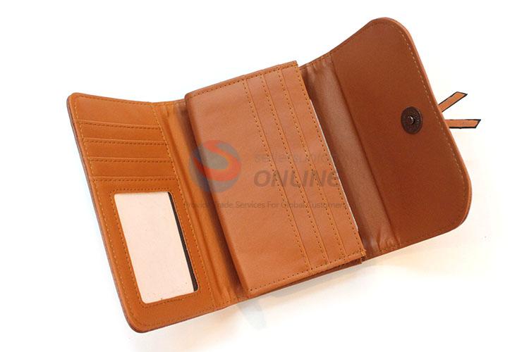 Popular cheap triple-folded women wallets