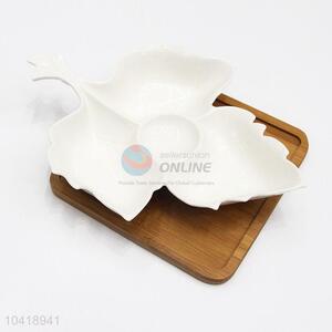 Kitchen Natural Degradation Leaf Shaped Plate Sauces Plate Snacks Dish