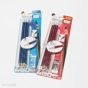 Black Lead Pencil Eraser Sharpener <em>Set</em>
