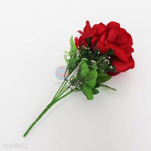Hot Sale 7 Heads Plastic Artificial Rose for Sale