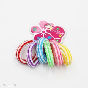 Cheap Colorful Hair Rings Set