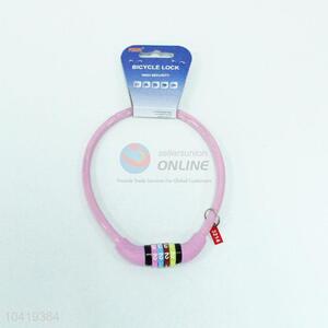 New Design Girl Pink Color Bicycle Lock