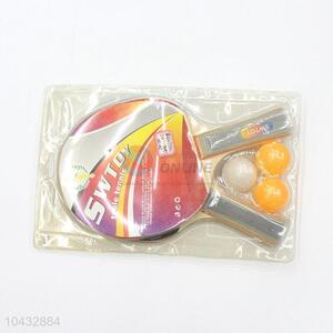 Good quality rubber table tennis rackets bat with pingpong balls set