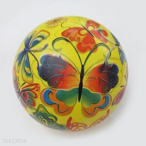 Hot Selling Butterfly Printed Soft Bouncy Toy Ball for Kids