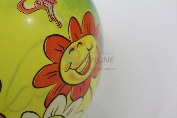 Inflatable Sunflower Printed Soft Toy Bouncing PVC Ball Custom