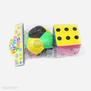 Popular facory supply 2pcs dice/ball shape toy set