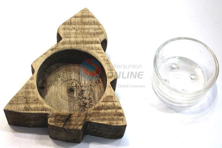 Super quality wooden tree candleholder
