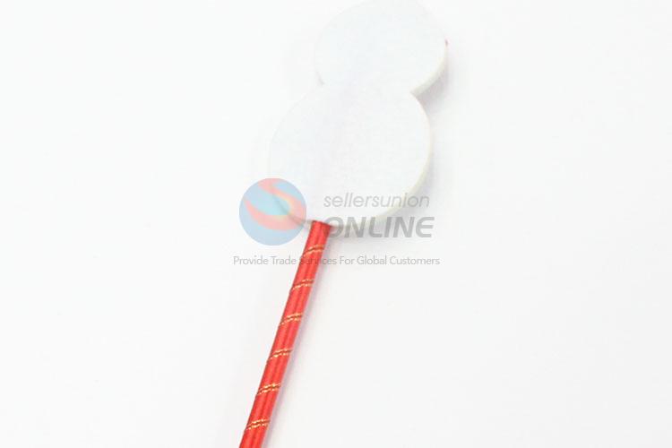 Snowman Design Plastic Ballpoint Pen