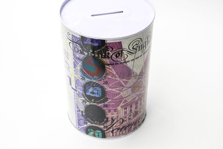 Latest Design Round Coin Can Tin Piggy Bank