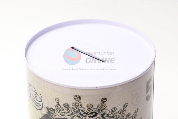 Popular Round Coin Can Tin Piggy Bank for Sale