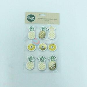 New and Hot  Pineapple Design 3D Stickers for Sale