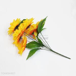 Competitive price hot selling fake bouquet artificial sunflower