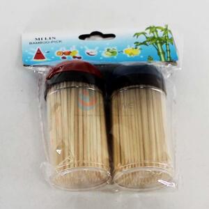 Hot Sale 2pc Bamboo Toothpicks for Home Use