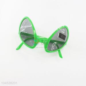 Green plastic eye party glasses frames