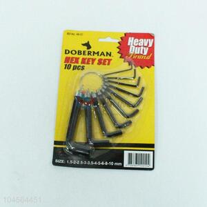 10pc Inner Hexagon Wrench Daily Tool