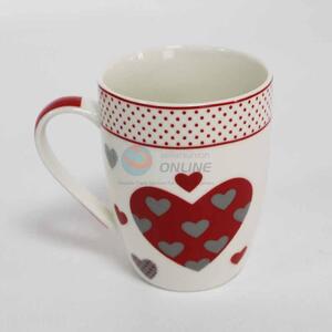 Wholesale Supplies Heart Pattern Ceramic Cup for Sale